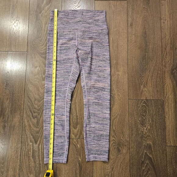 Lululemon High Times Pant Space Dye Camo Tender Violet Black Leggings Size 6 - Picture 11 of 14
